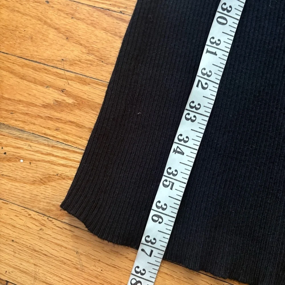 Superdown Black Sweater Ribbed Maxi Skirt Size Medium